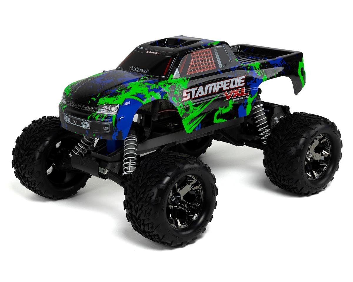 Traxxas Stampede VXL sin escobillas 1/10 RTR 2WD Monster Truck (verde)