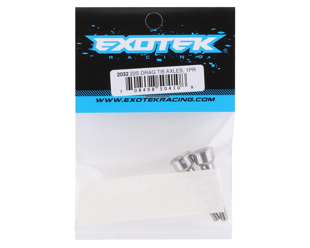 Ejes CVA traseros ligeros de titanio Exotek 2032 TLR 22S Drag (2)