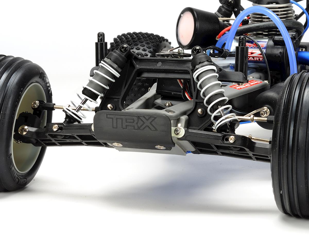 Traxxas 44096-3-SLVR RED Nitro Rustler 1/10 RTR Camión de estadio (rojo)