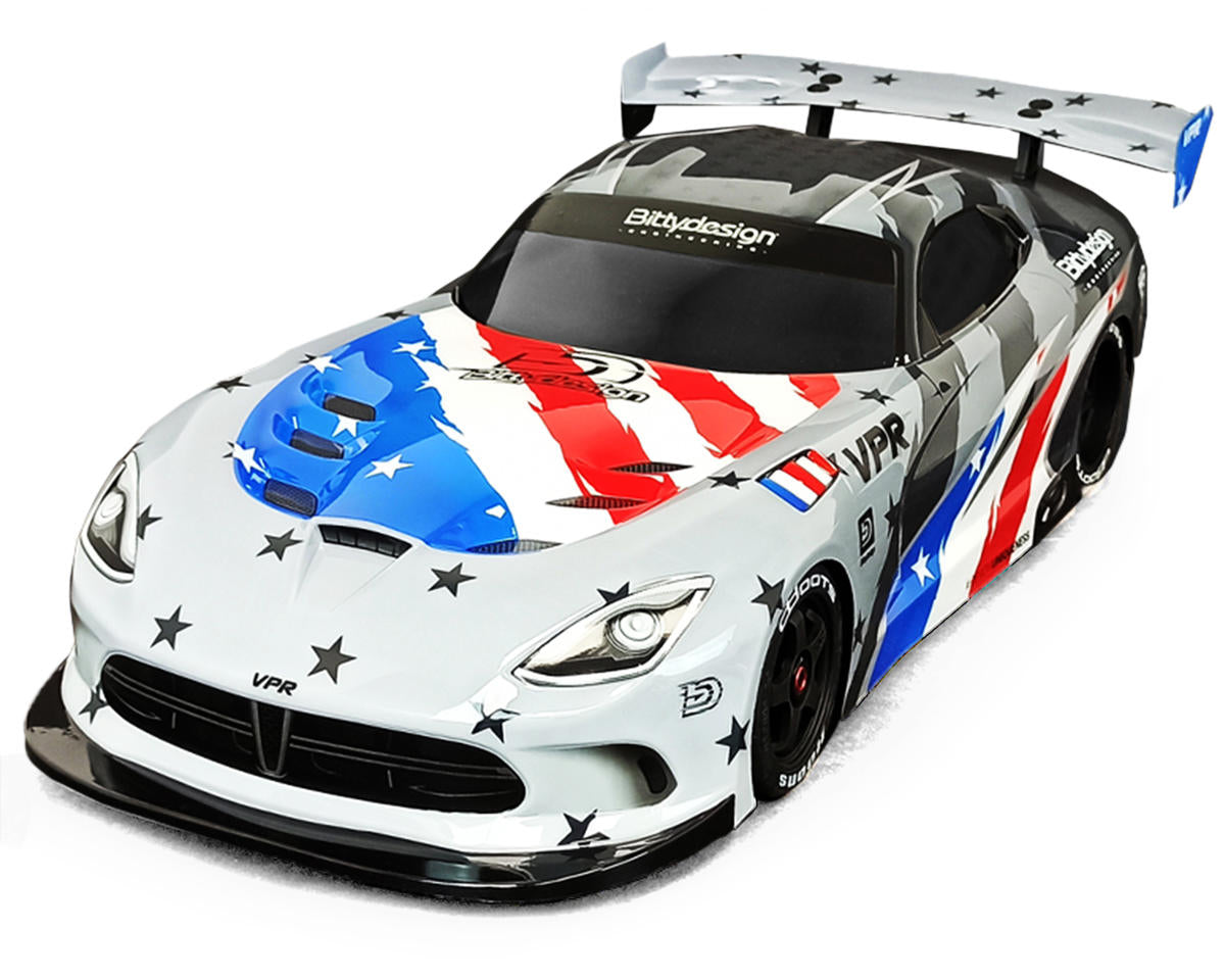 Bittydesign BDYGT7-VPR VIPER 1/7 Carrosserie de supercar (transparent) (Arrma Felony)