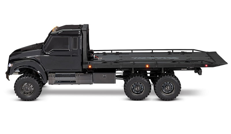 Traxxas 88086-84-BLK TRX-6 1/10 6x6 Ultimate RC Hauler Flatbed Tow Truck w/TQi 2.4GHz Radio & Pro Scale Winch