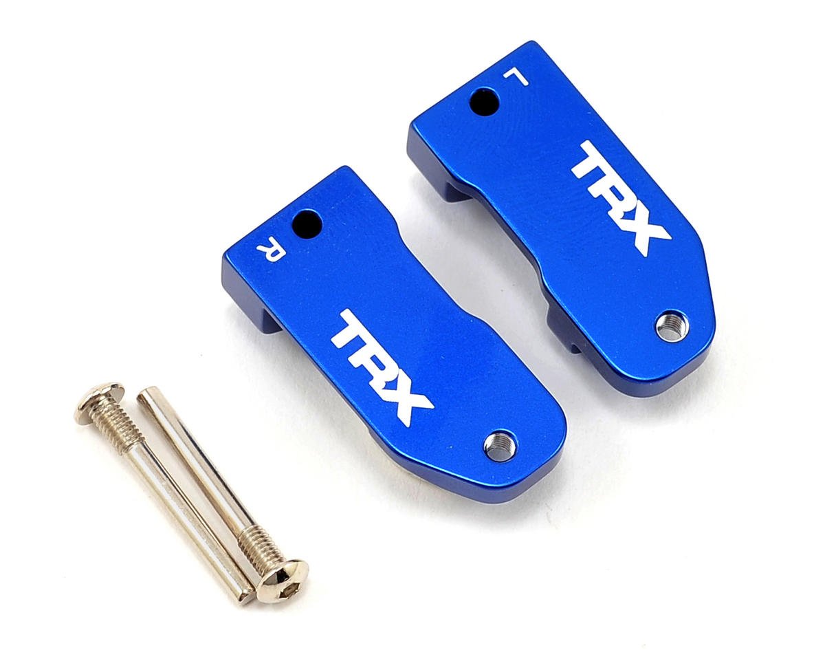 Traxxas 3632A Blocs de roulettes en aluminium 30° (bleu) (2)