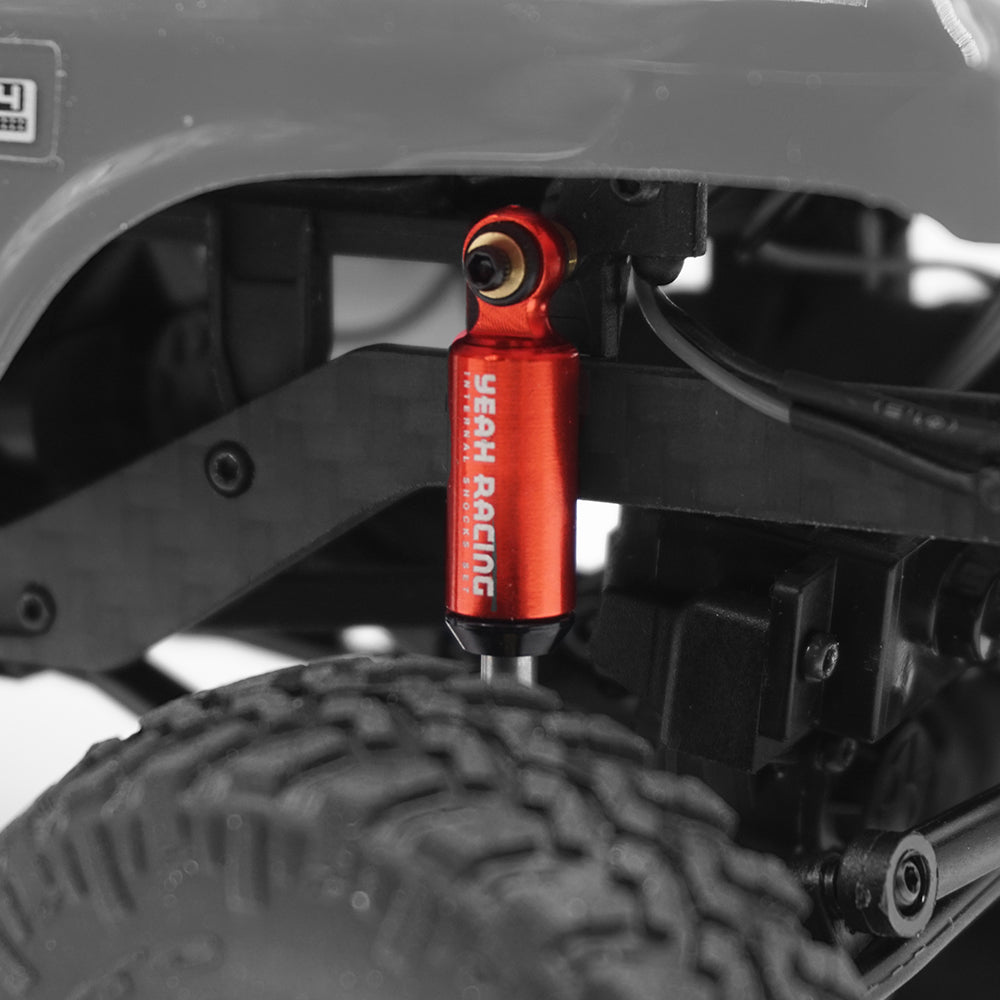 Yeah Racing AXSC-063RD ALUMINUM INTERNAL SPRING SHOCKS V2 2PCS FOR AXIAL SCX24