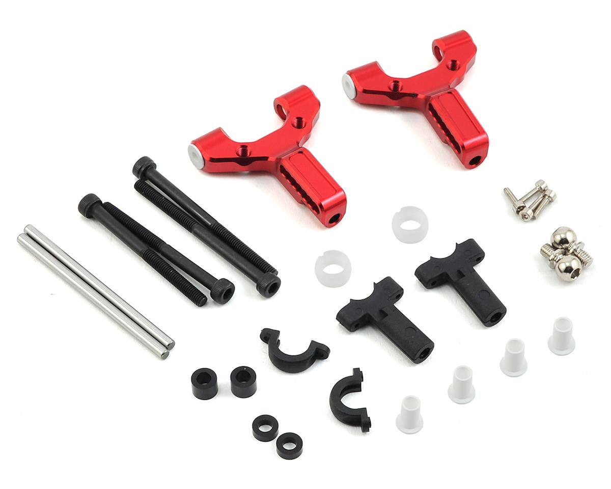 MST 820117R Juego de brazo inferior delantero de aluminio (rojo)