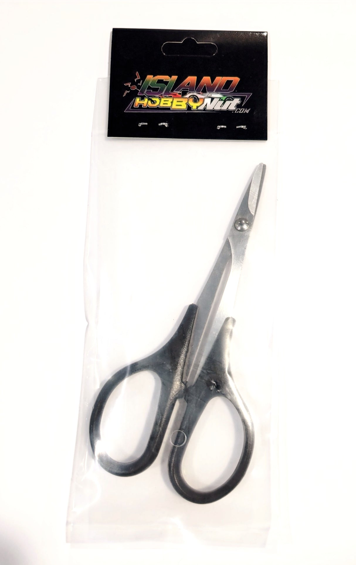Island Hobby Nut Tijeras con punta curva y hoja afilada