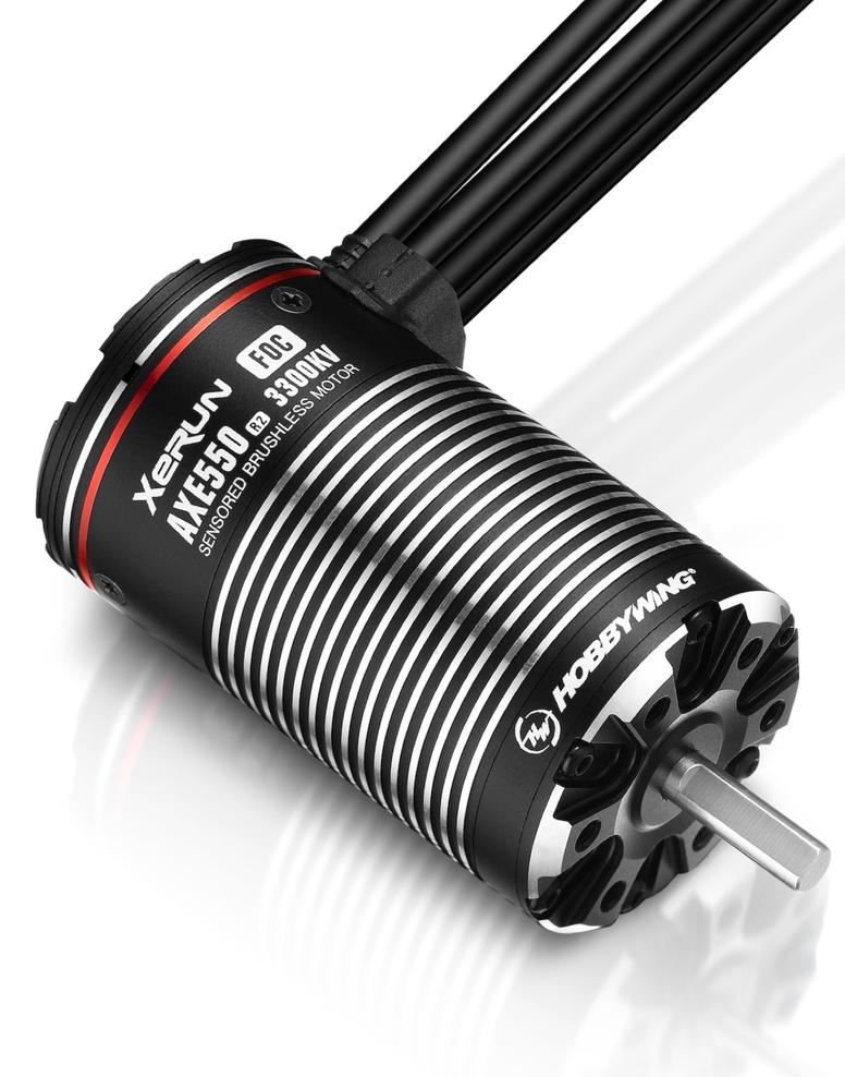 HOBBYWING 30401256 AXE-FOC R2 Sensored Brushless Motor 550-3300KV