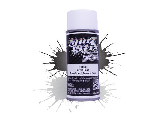 Spaz Stix 16089 Pintura en aerosol perla plateada, lata de 3.5 oz
