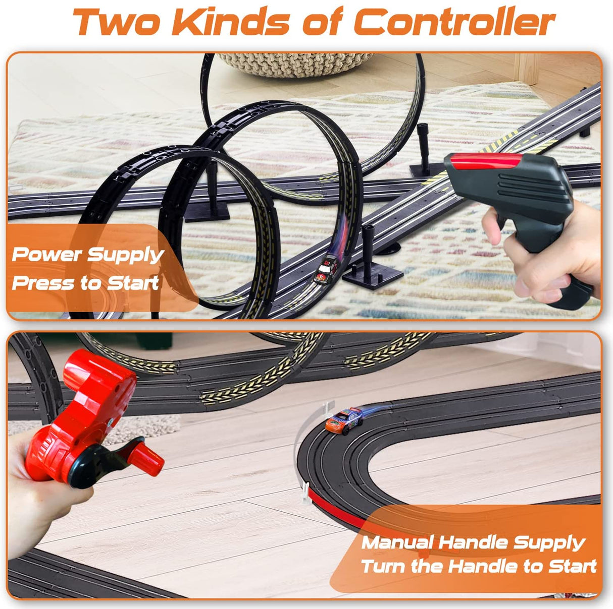 Islan Hobby Nut Slot Car Race Track Playset Deluxe Size for Kids