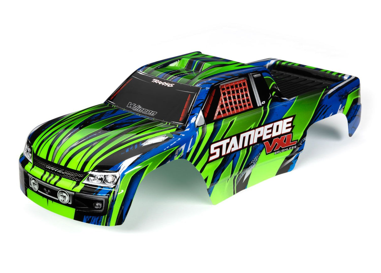 TRAXXAS 3620G STMPD VXL, CUERPO, VERDE/BLU