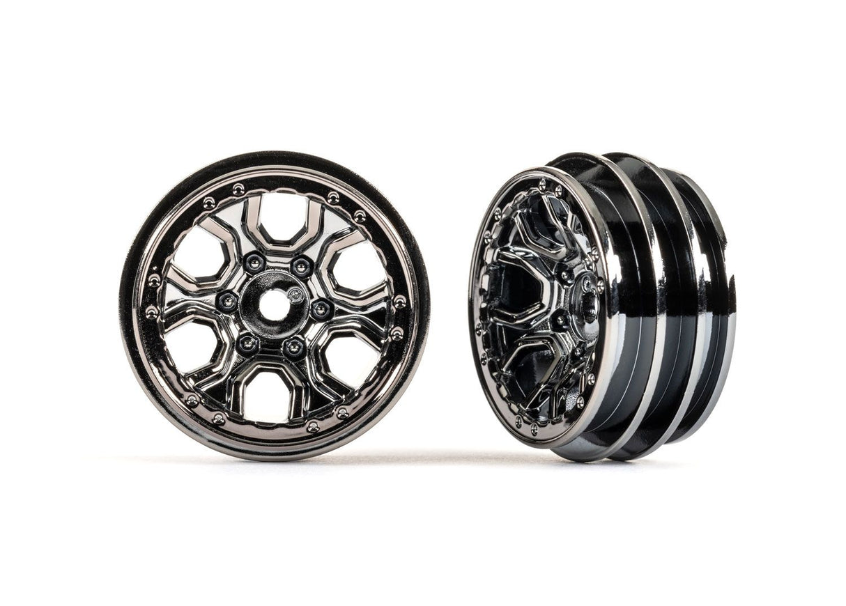 Traxxas 9770-BLKCR (2) (negro) Ruedas, 1.0"
