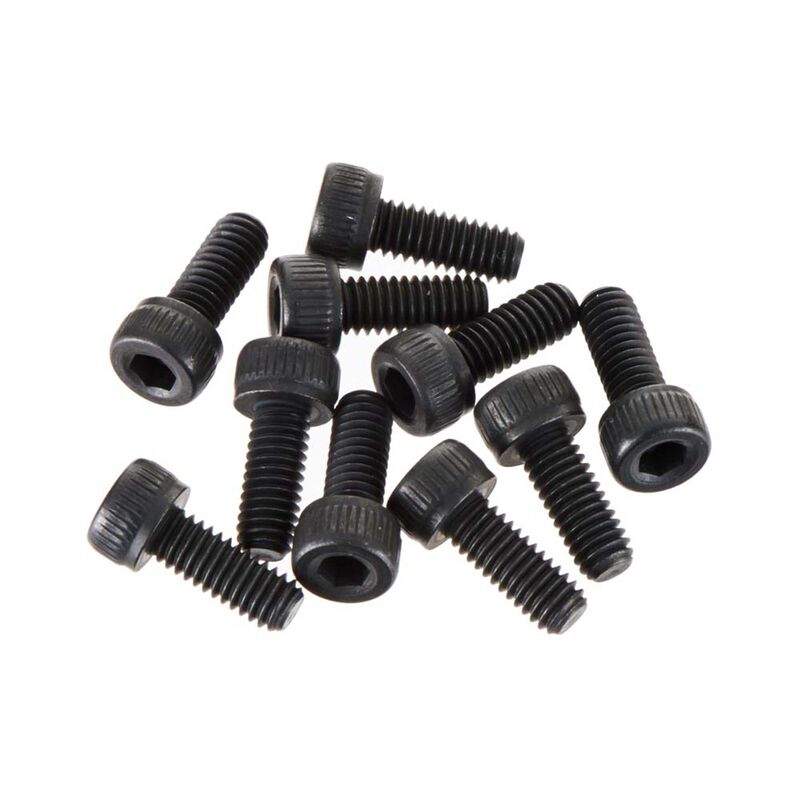Axial - AXIC0828 Cap Head 4x10mm, Black (10)