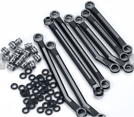 IRonManRc TRX4M Jeu de maillons de châssis en aluminium à dégagement élevé NOIR