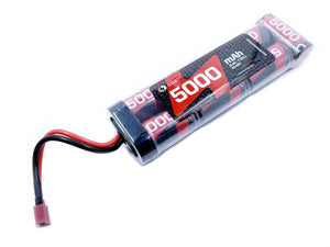 Batterie plate NiMH RACERS EDGE 5000 mAh 8,4 V 7 cellules avec prise en T