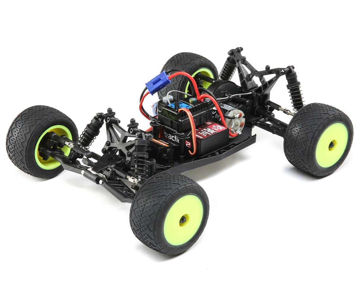Losi Mini-T 2.0 1/18 RTR 2wd Stadium Truck (azul/blanco) con radio de 2,4 GHz, batería