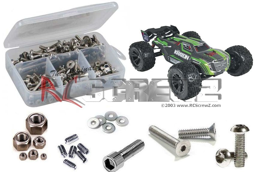 Arrma RC Kraton 6s BLX V1 (#AR106005) Kit de vis en acier inoxydable ARRM007