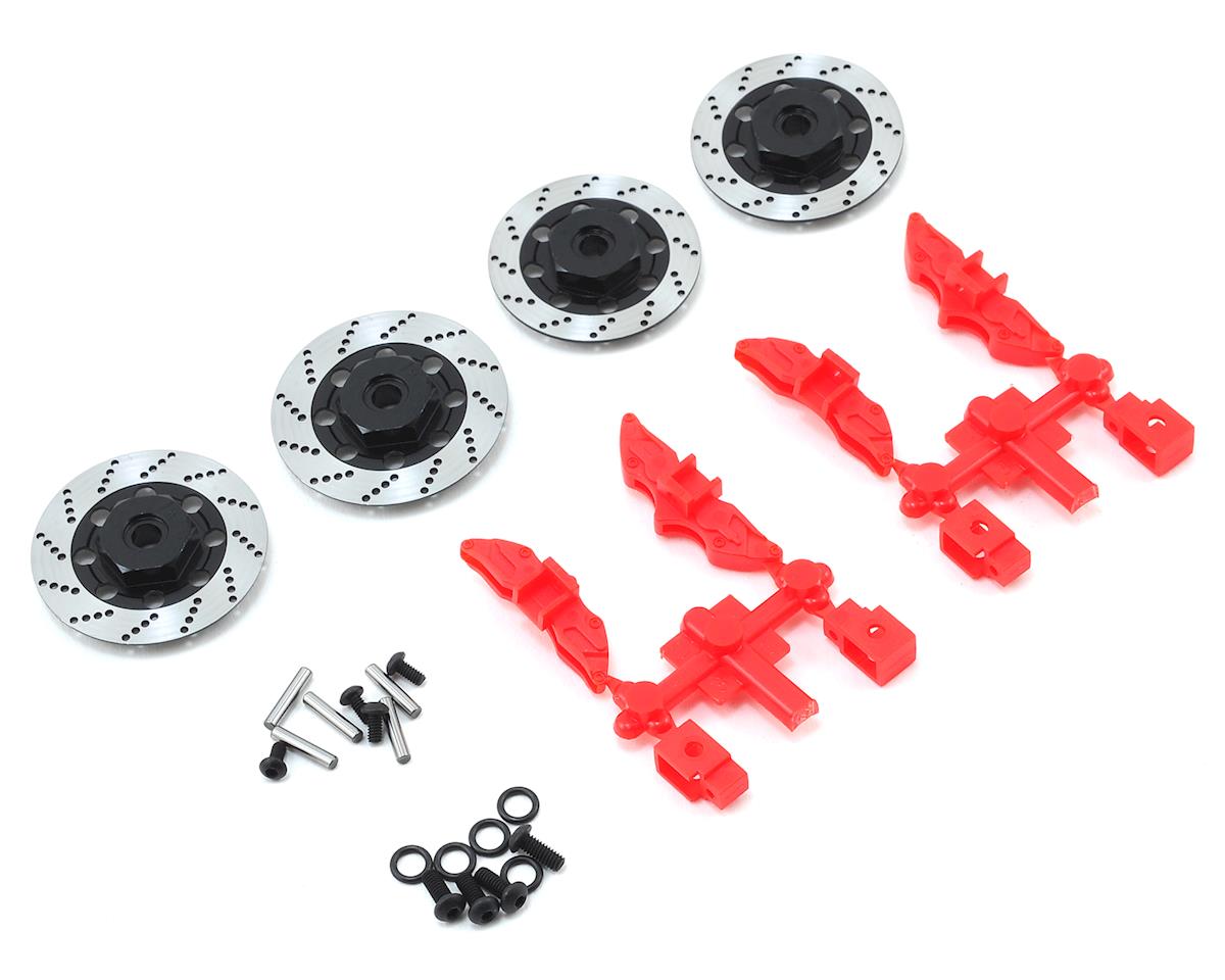 MST 210143 Alum. wheel hubs 6mm (brake disc shaped)