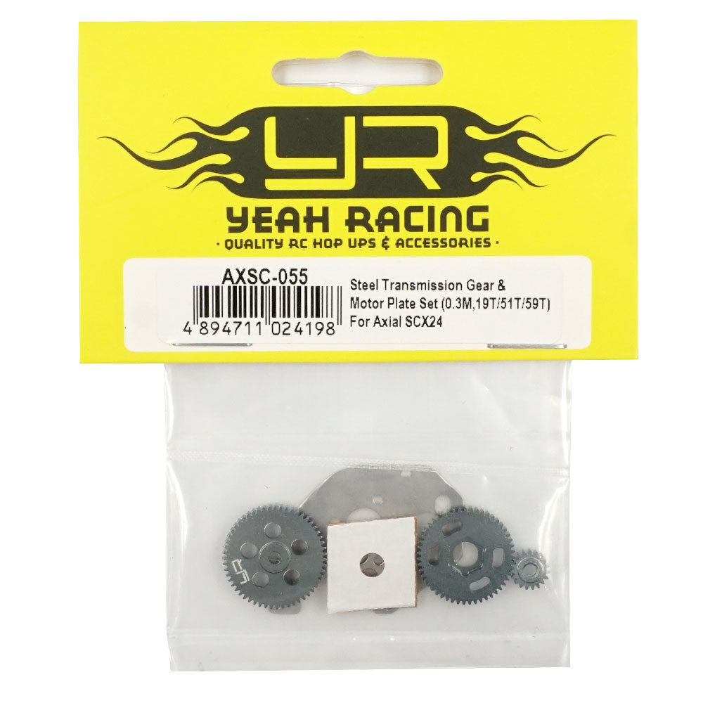 ENGRENAGE DE TRANSMISSION ET ENGRENAGE DROITE AVEC JEU DE PLAQUES DE MOTEUR (0.3M,19T/51T/59T) POUR AXIAL SC