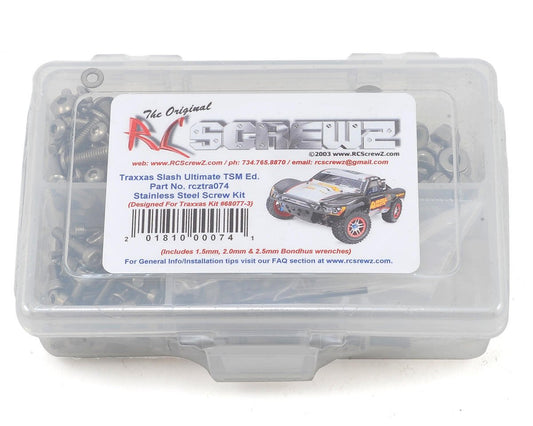 RC SCREWZ RCZTRA074 Traxxas Slash TSM/VXL Stainless Screw Kit