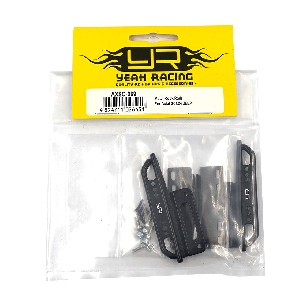 Yeah Racing DESLIZADORES DE ROCA DE METAL PARA AXIAL SCX24 JEEP DEADBOLT
