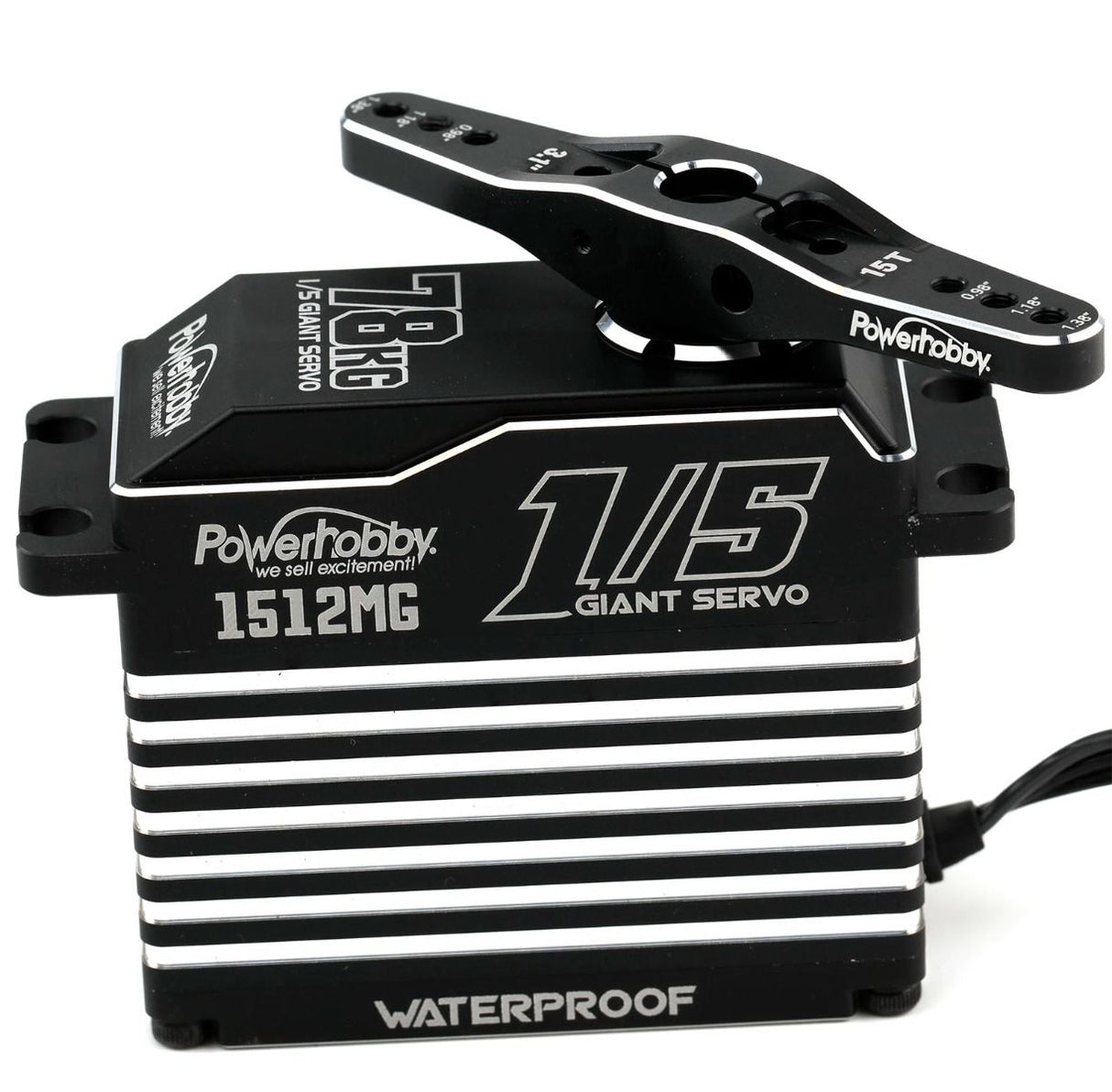 Powerhobby 1512MG 1/5 Aluminium étanche haute vitesse/couple servo sans balais