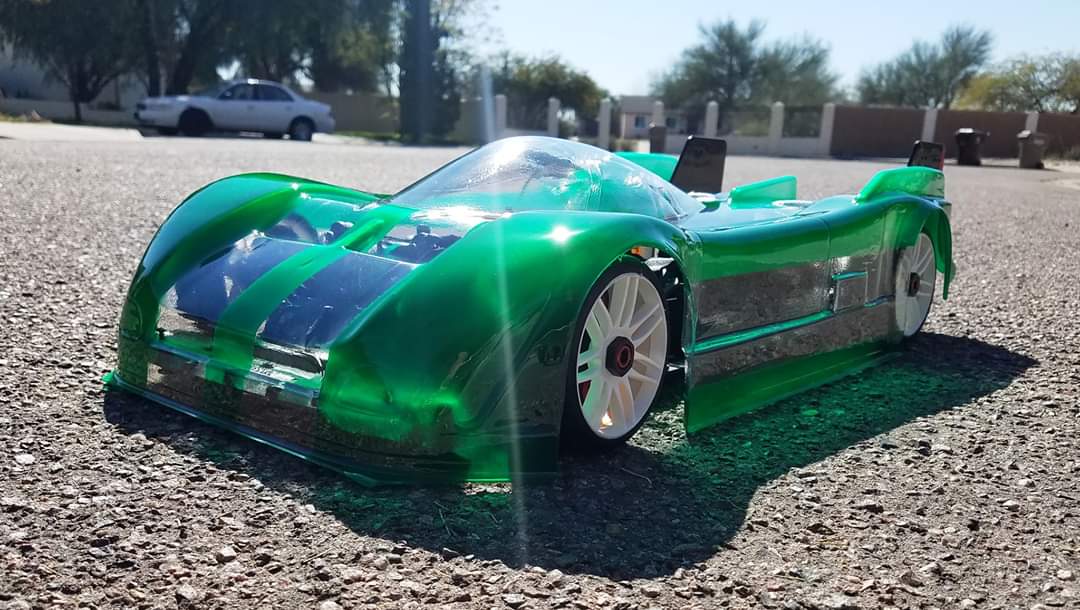 Delta Plastik 8500 JAGUAR XRS 1/7 SCALE HIGH SPEED 2MM BODY w/ WING & DECALS