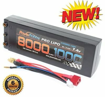 Batterie Lipo POWER HOBBY 2S 7,4 V 8000 MAH 100c (rafale 200c)