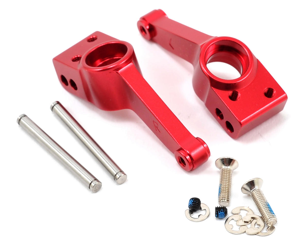 Traxxas 1952A Aluminum Rear Stub Axle Carriers (Red) (2)