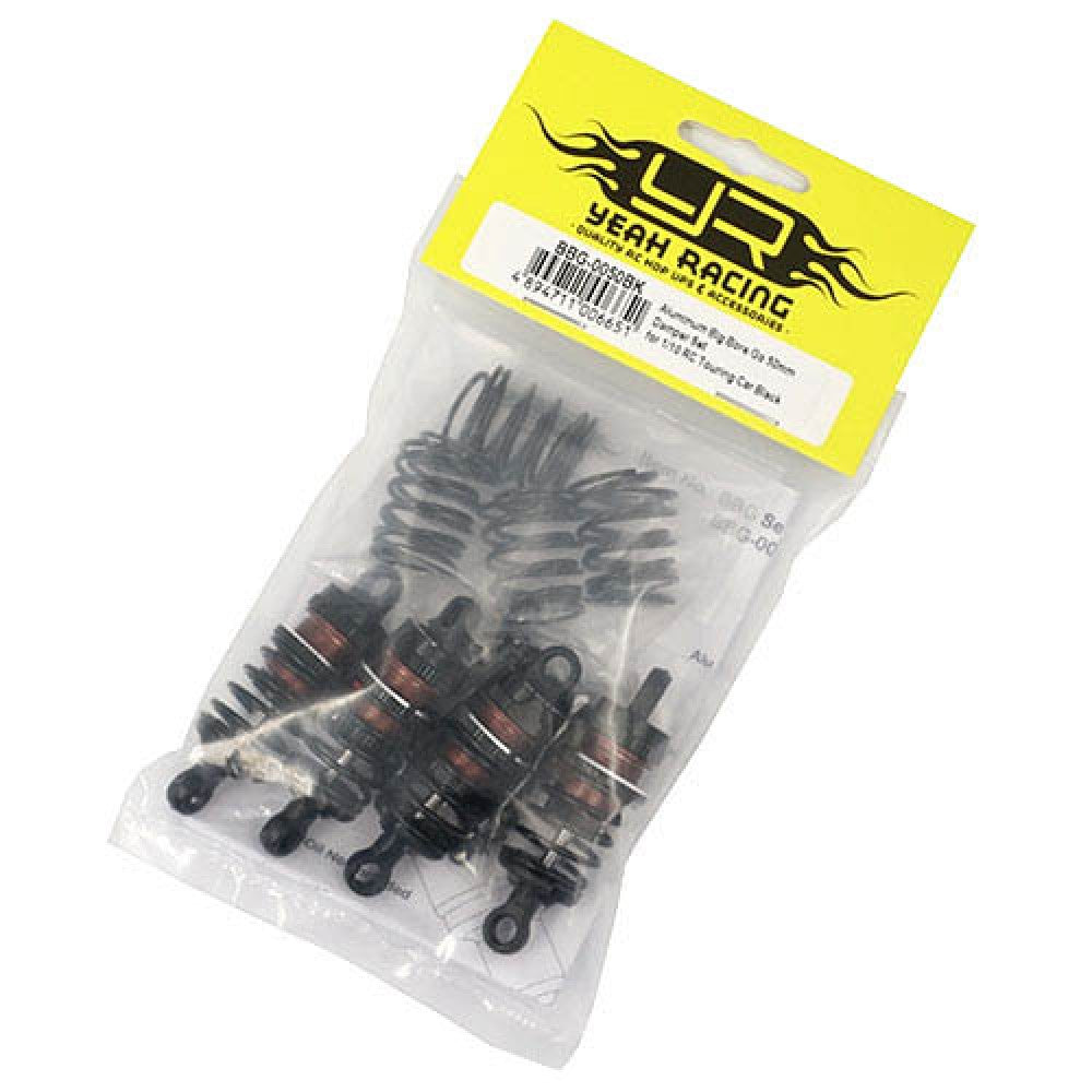 Yeah Racing BBG-0050BK ALUMINUM BIG BORE GO 50MM DAMPER SET 4PCS FOR 1/10 RC TOURING CAR