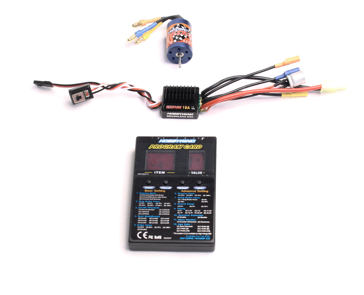 HOBBYWING 81030000 1 Combo, ESC EzRun 18A SL, série EzRun 12T/2030 (7800Kv)