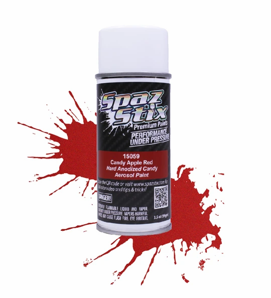 Spaz Stix 15059 Pintura en aerosol roja manzana caramelo, lata de 3.5 oz