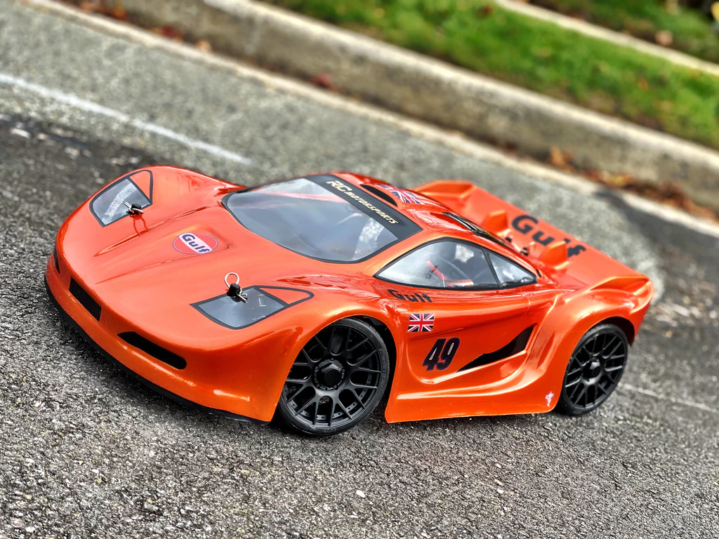 DELTA PLASTIK 0122 - MCLAREN 2 1/8 SCALE GT RC CAR BODY