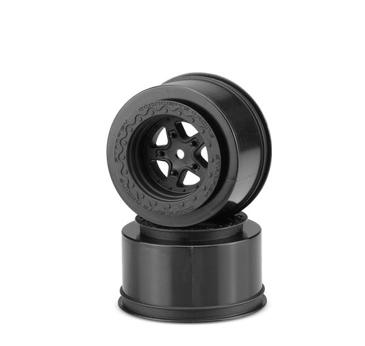 JConcepts 3408B Starfish Mambo Street Eliminator Rear Drag Racing Wheels (Black) (2) w/12mm Hex