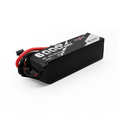 CNHL 600654BKEC5 Black Series 6000mAh 14.8V 4S 65C Lipo Battery for Airplane Helicopter Jet