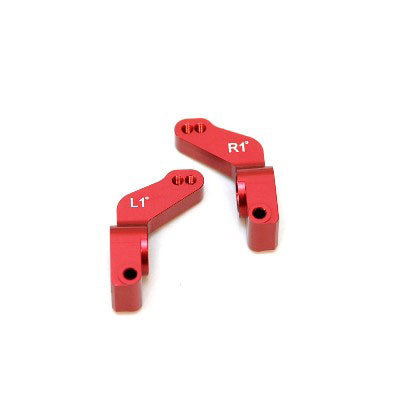SPTST3652-T1R Aluminum 1 Degree Toe-In Rear Hub Carriers, Red, for Traxxas