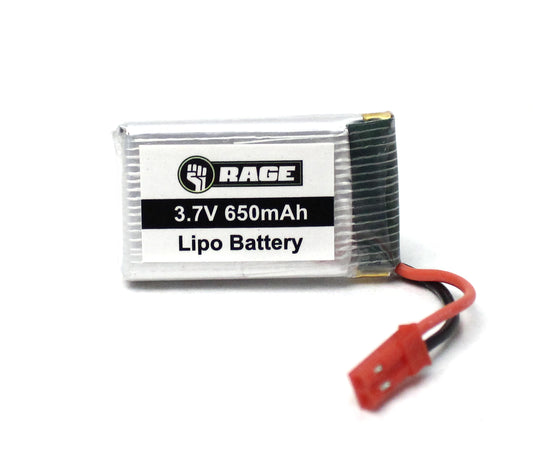 RAGE RGR4054  1S 3.7V 650mAh Lipo Battery; Stinger 240