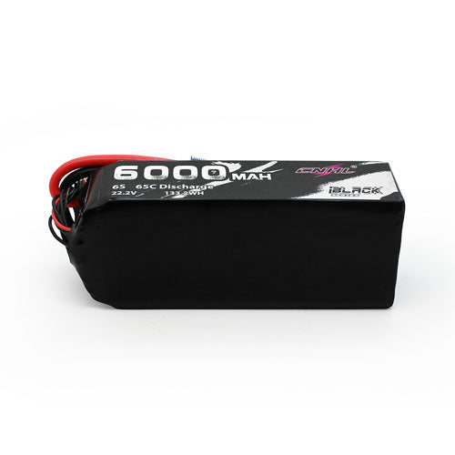 Batterie Lipo CNHL série noire 6000mAh 22.2V 6S 65C pour avion hélicoptère Jet
