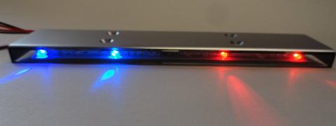 APEX 9015RB 1/10 16 LED POLICE LIGHT BAR W/ 9 SELECTABLE MODES