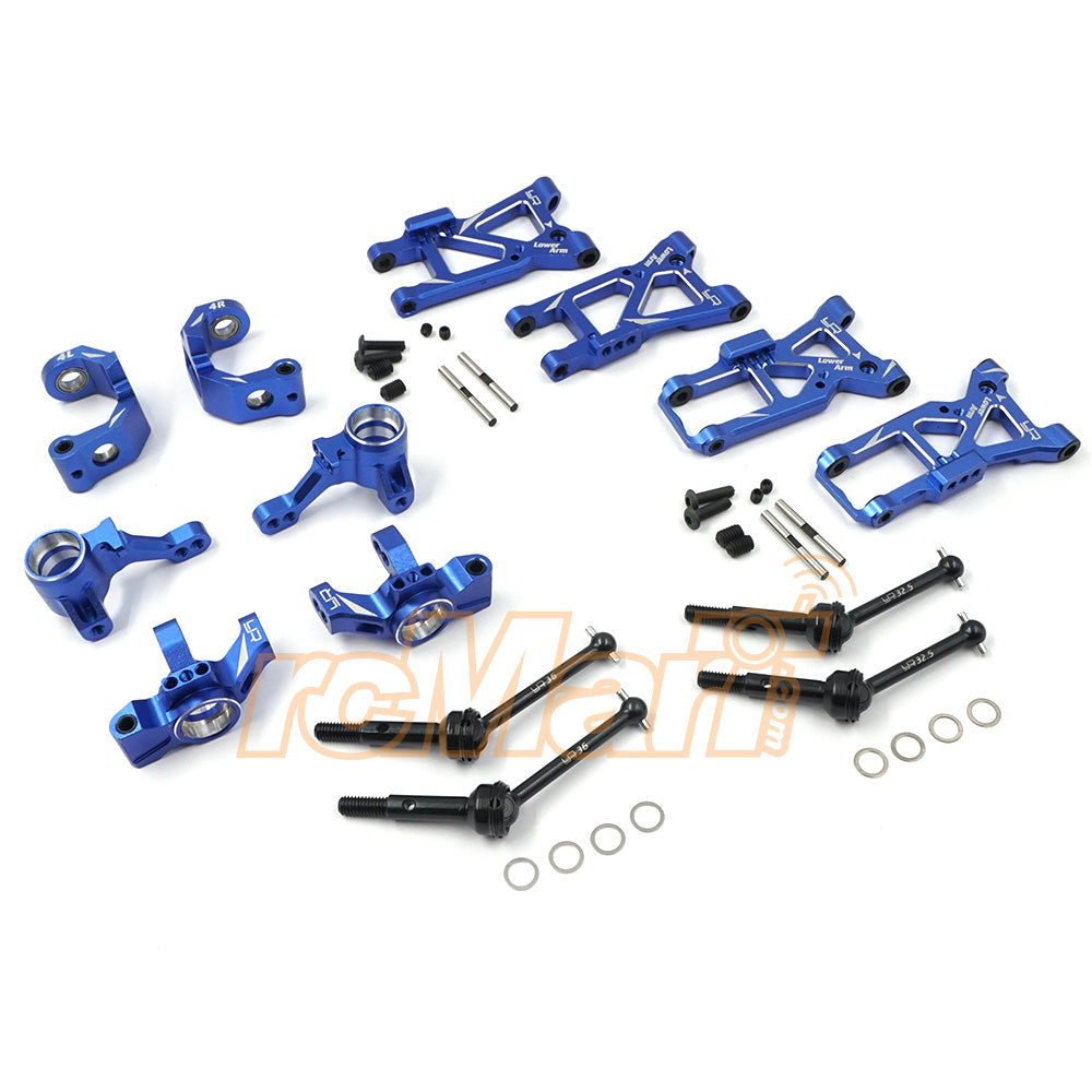 KIT DE CONVERSION ESSENTIEL EN ALUMINIUM YEAHRACING POUR TRAXXAS FORD GT 4 TEC 2.0 BLEU