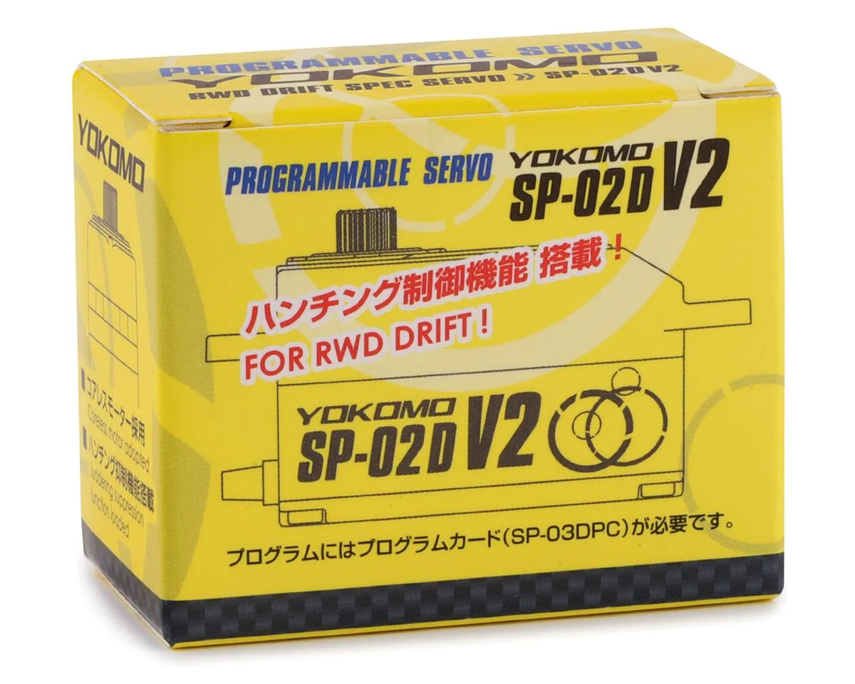 Yokomo SP-02D V2 RWD Servo de dérive numérique à profil bas (noir) YOKSP-02DV2A