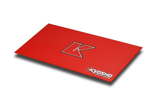 KYOSHO KYOKA30005R Kyosho Big K 2.0 Alfombrilla roja para boxes 24"x48"