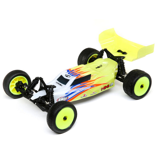 LOSI LOS01016T3 1/16 Mini-B Brushed RTR 2WD Buggy, Yellow/White