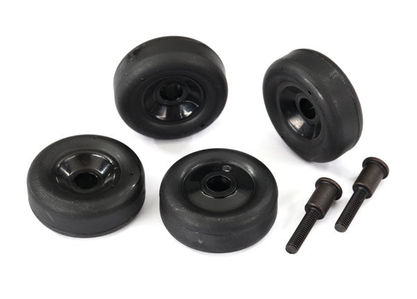 TRAXXAS 4976 Wheels (4)/ axles (2) (for T-Maxx®/E-Maxx wheelie bar)