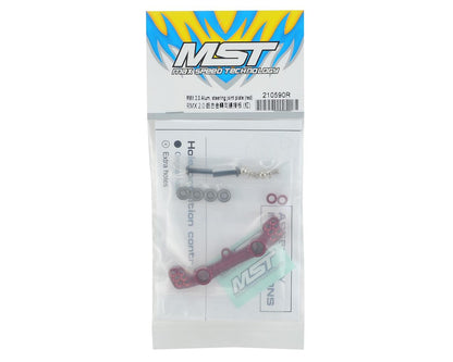 MST 210590R RMX 2.0 Aluminum Steering Joint Plate (Red)
