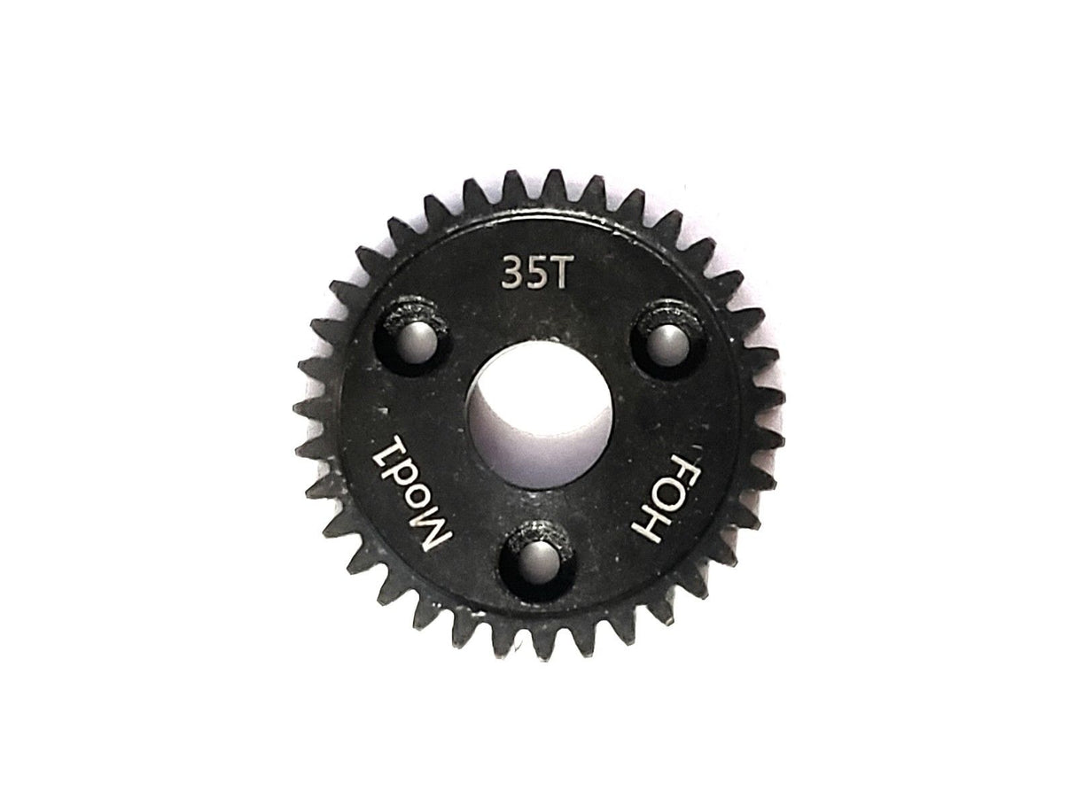 Engrenage droit 35T Mod-1 *ACIER TREMPÉ* (style Revo)