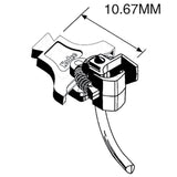 Kadee #53 HO NEM 363 European-Style Couplers - Long (10.67mm .420 inch , 27/64")