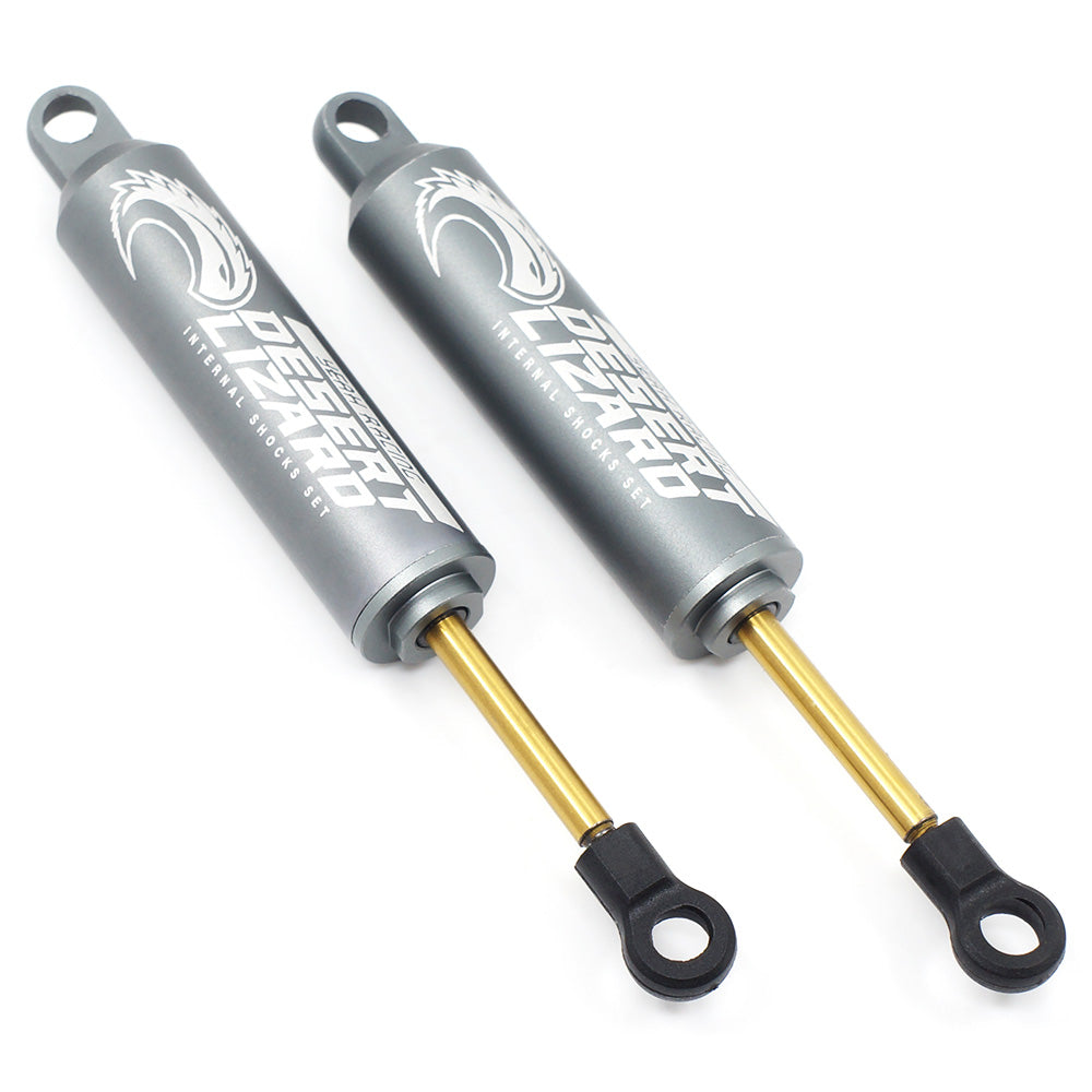 Yeah Racing DDL-120GM 120MM DESERT LIZARD TWO STAGE INTERNAL SPRING DAMPER PAIR GUN METAL FOR CRAWLER