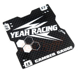 Yeah Racing YT-0176 GRAPHITE LIGHTWEIGHT CAMBER GAUGE 1.5, 2 AND 2.5 DEG FOR 1/10 TOURING CAR M CHASSIS