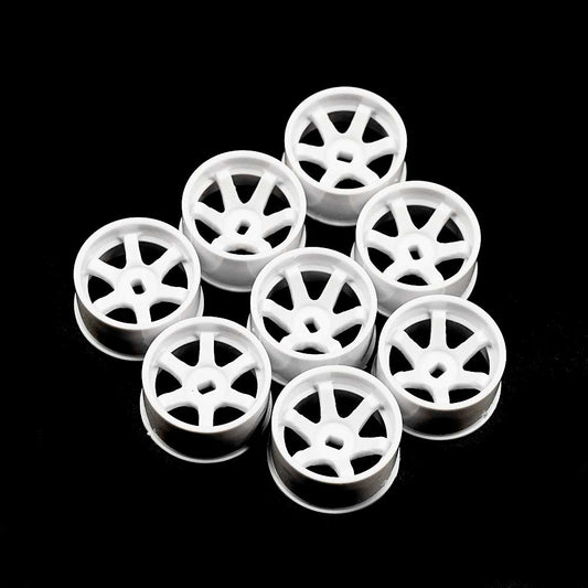 Yeah Racing WL-0146WH PLASTIC WIDE RIM SET 11MM (OFFSET 0 +1 +2 +3) WHITE FOR 1/28 AWD MINI-Z
