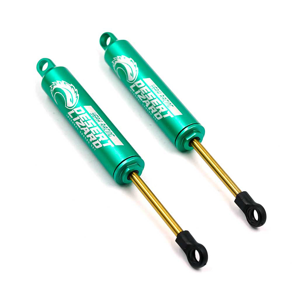 Yeah Racing DDL-110GN 110MM DESERT LIZARD TWO STAGE INTERNAL SPRING DAMPER PAIR GREEN FOR CRAWLER