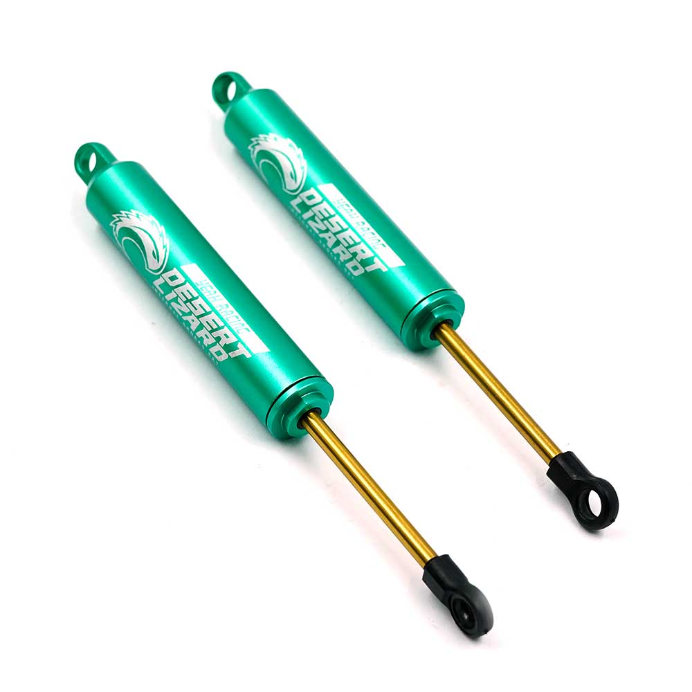 Yeah Racing DDL-120GN 120MM DESERT LIZARD TWO STAGE INTERNAL SPRING DAMPER PAIR GREEN FOR CRAWLER